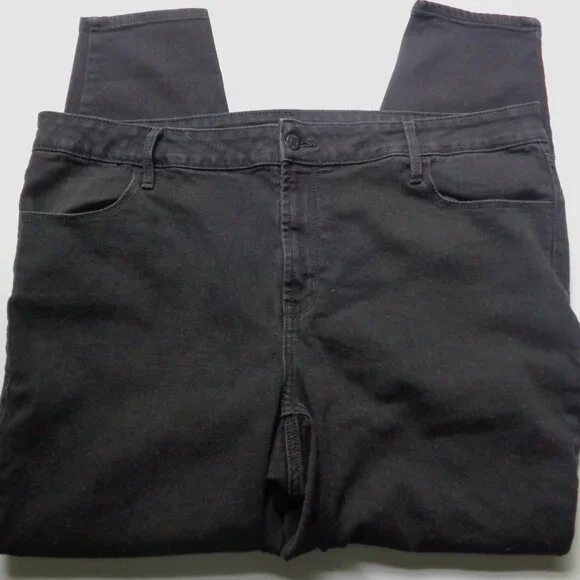 Old Navy Wow Super Skinny Jeans size 20 High Rise Stretch Black Denim #9 - Picture 2 of 4